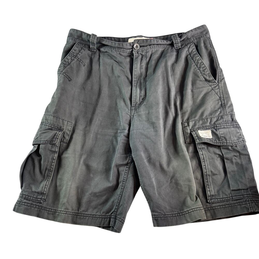 Levi’s Cargo Shorts Mens 36 Gray Utility Pocket Casual Outdoor Hiking Cotton